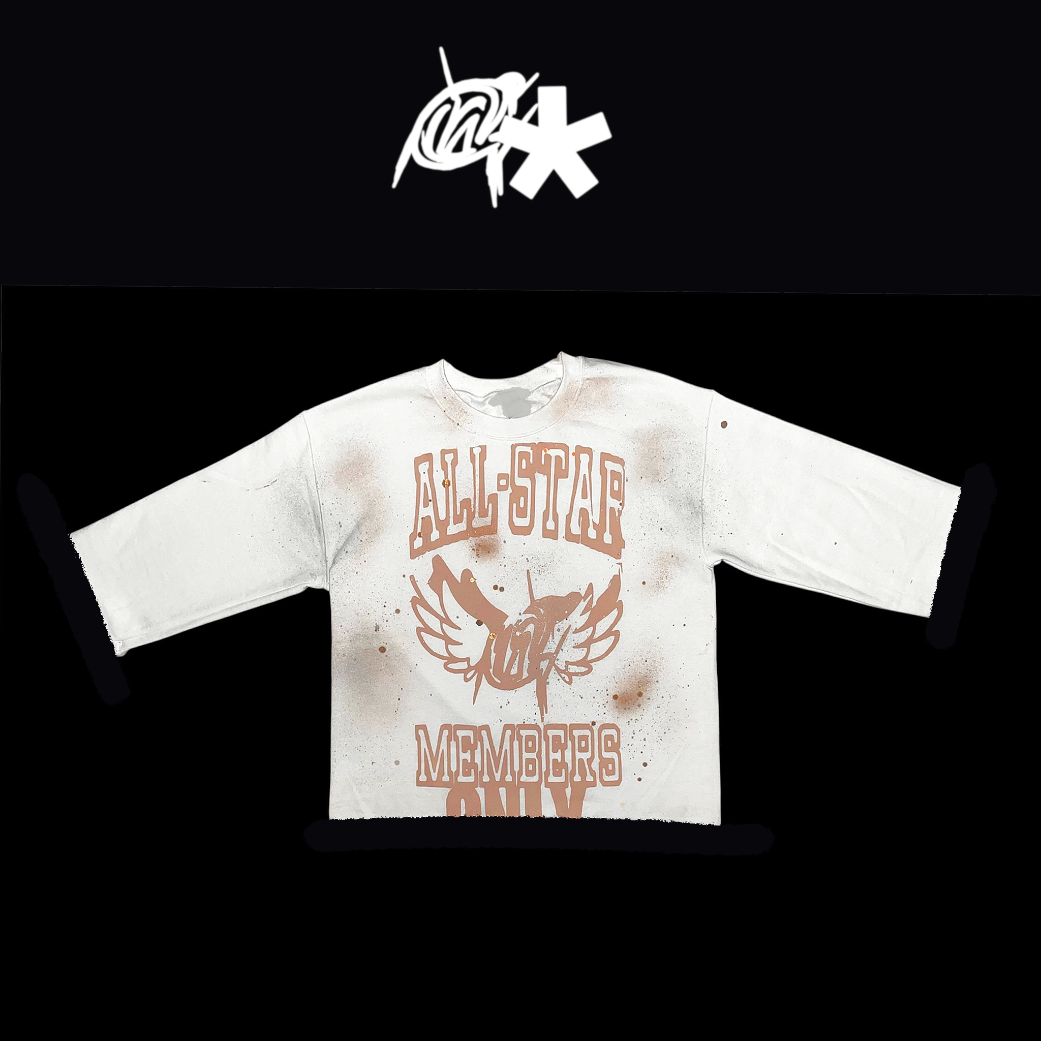 Tan All-star graffiti shirt
